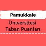Pamukkale Üniversitesi Taban Puanları ve Sıralamaları, PAÜ Taban Puanları ve Başarı Sıralaması