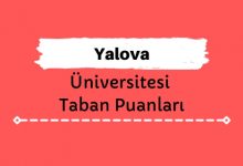 Yalova Üniversitesi Taban Puanları ve Sıralamaları, YÜ Taban Puanları ve Başarı Sıralaması