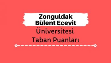 Zonguldak Bülent Ecevit Üniversitesi Taban Puanları ve Sıralamaları